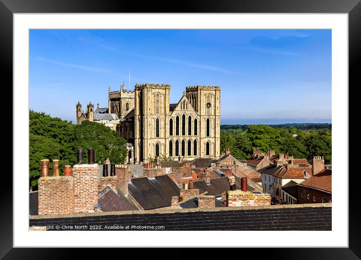 Ripon Minster. Framed Mounted Print by Chris North