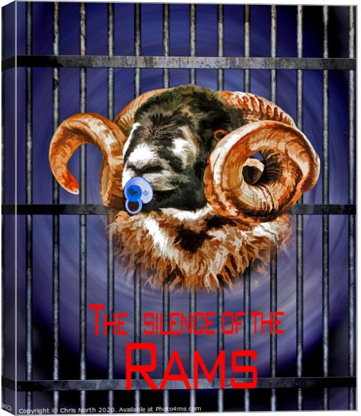 The silence of the Rams. Canvas Print by Chris North