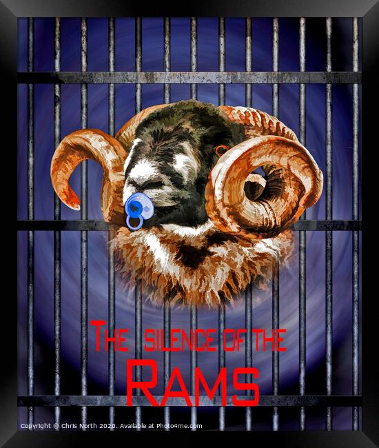 The silence of the Rams. Framed Print by Chris North