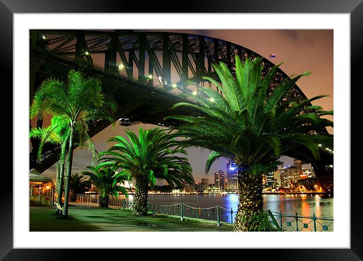 Sydney Harbour Bridge Framed Mounted Print by David McLean