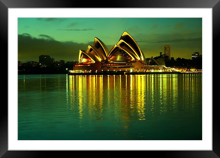 Sydney Opera House Framed Mounted Print by David McLean