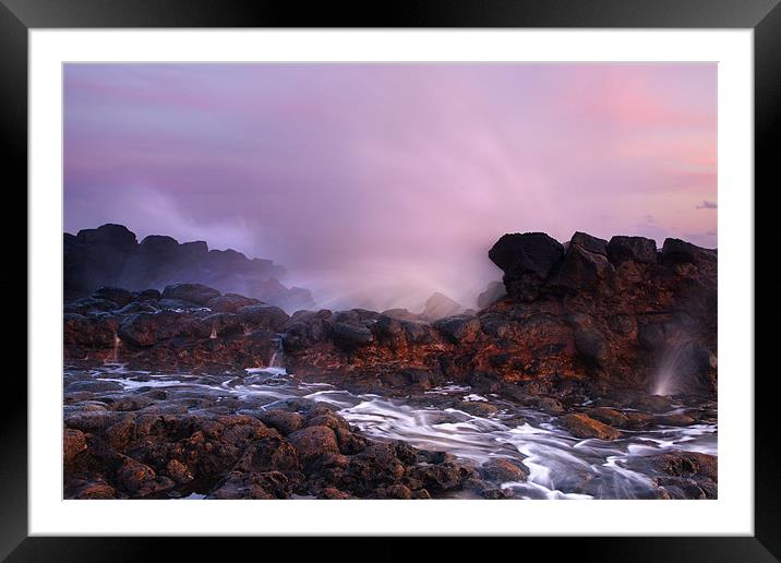 Overcome by the Tides Framed Mounted Print by Mike Dawson