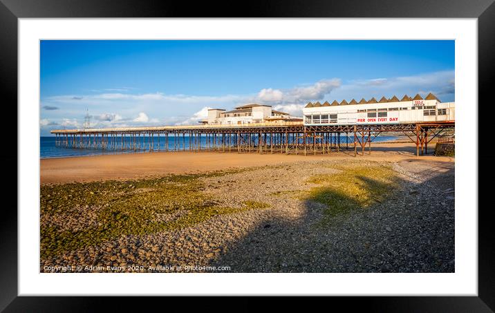 Victoria Pier Colwyn Bay Wales Framed Mounted Print by Adrian Evans