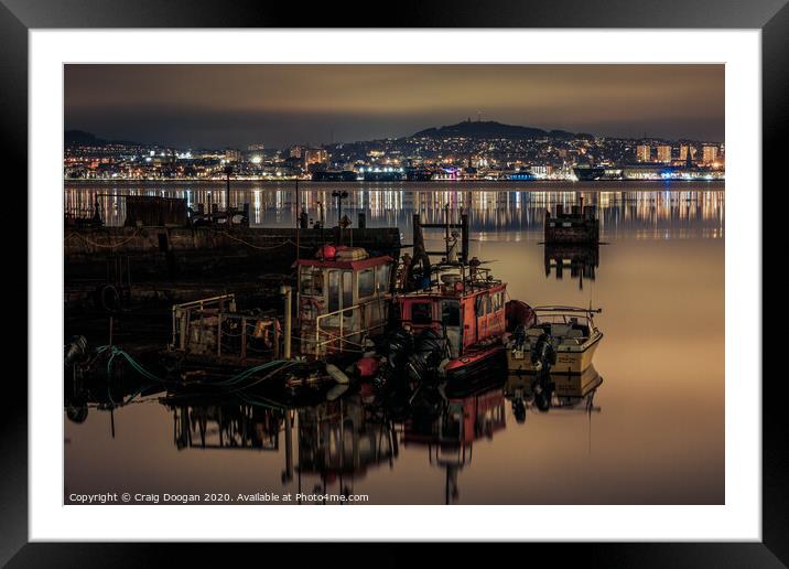 Newport on Tay Harbour Framed Mounted Print by Craig Doogan