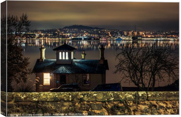 View over the Tay Canvas Print by Craig Doogan