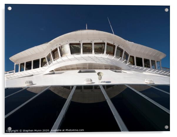 Cruise Liner Bridge Acrylic by Stephen Munn