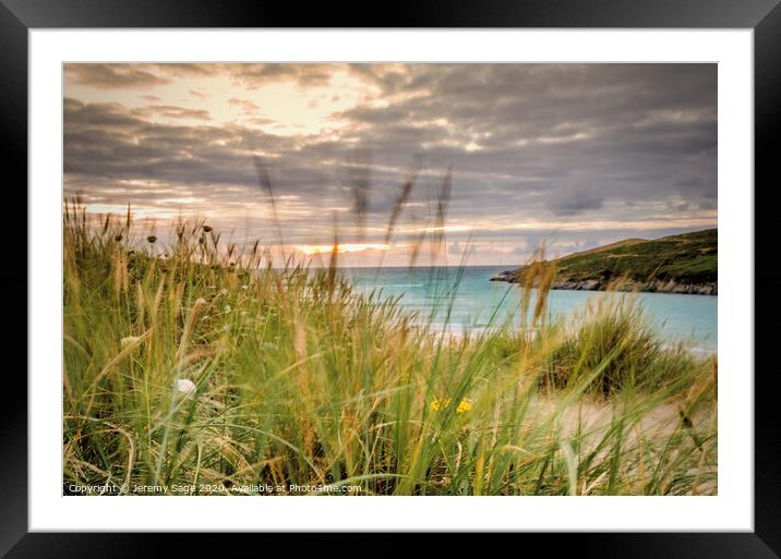 Majestic Views of Crantock Bay Framed Mounted Print by Jeremy Sage