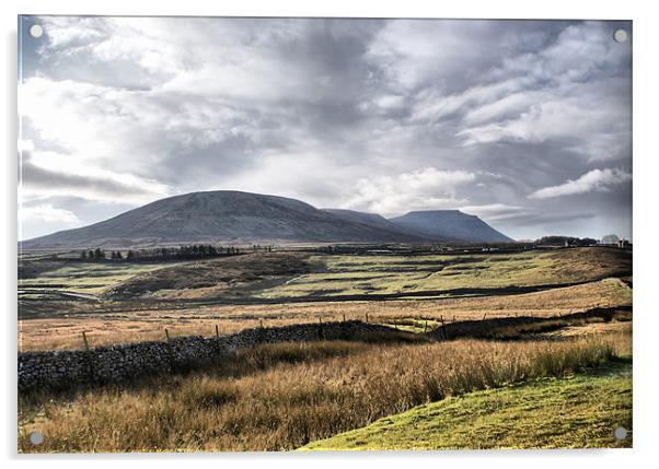 A View Over Ingleton Acrylic by Sandi-Cockayne ADPS