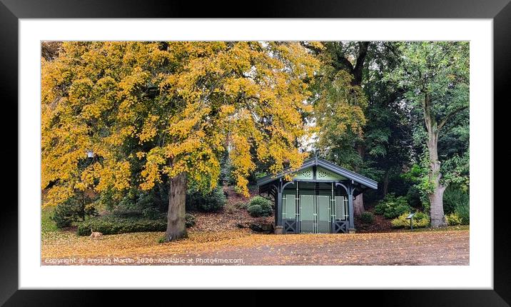 Autumn vibes on the park . Preston Lancashire  Framed Mounted Print by Preston Martin