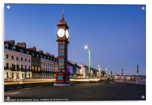 Weymouth Jubilee Clock Acrylic by Paul Brewer