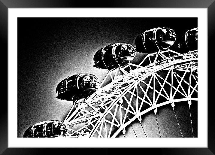 London Eye Framed Mounted Print by Dawn O'Connor