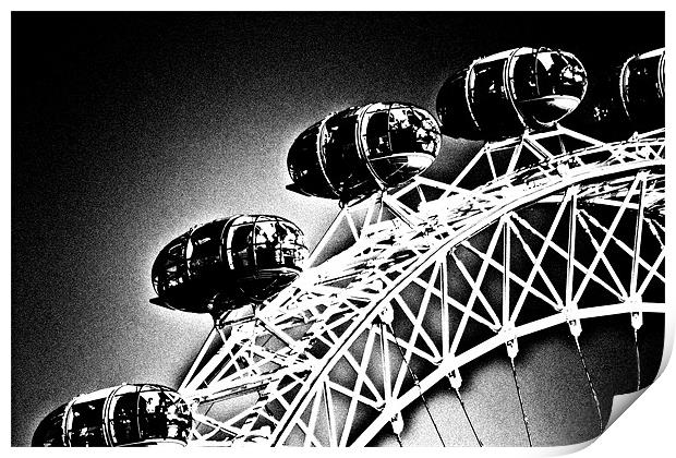 London Eye Print by Dawn O'Connor