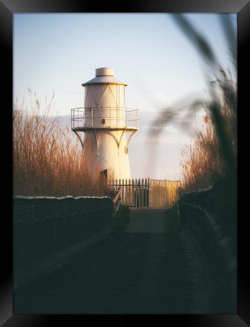 East Usk Lighthouse Framed Print by Dean Merry