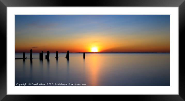 The Golden Hour Framed Mounted Print by David Wilson