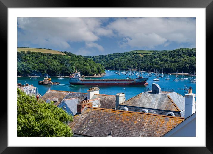 Fowey Harbour Framed Mounted Print by Kevin Snelling