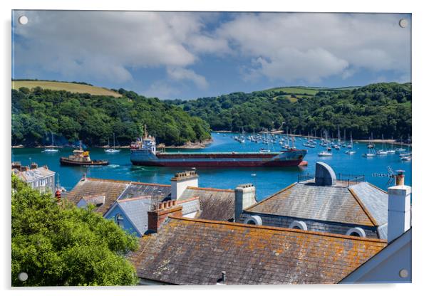 Fowey Harbour Acrylic by Kevin Snelling