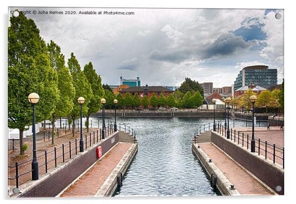 Salford Quays Acrylic by Juha Remes