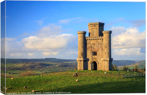Paxtons Tower Carmarthenshire Canvas Print by Chris Warren