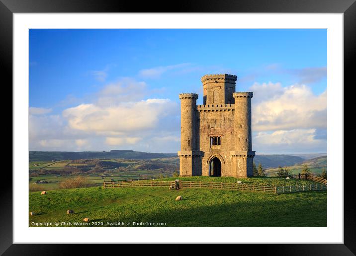 Paxtons Tower Carmarthenshire Framed Mounted Print by Chris Warren