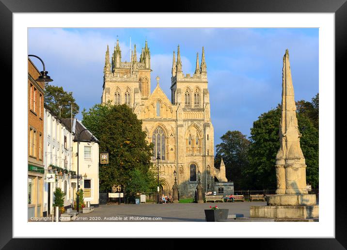 Selby Abbey Yorkshire Framed Mounted Print by Chris Warren