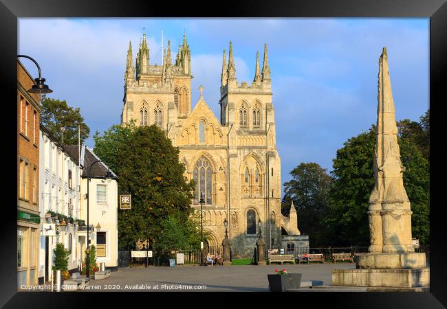 Selby Abbey Yorkshire Framed Print by Chris Warren
