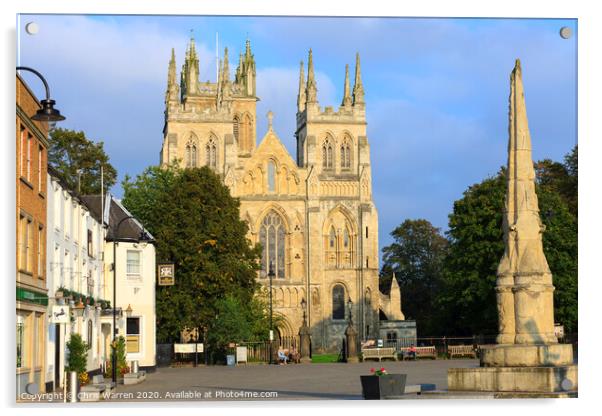 Selby Abbey Yorkshire Acrylic by Chris Warren