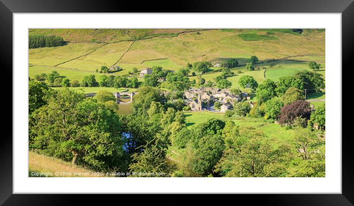 Burnsall Yorkshire Dales Framed Mounted Print by Chris Warren