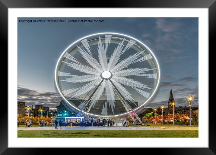 Ferris Wheel Dundee Framed Mounted Print by Valerie Paterson