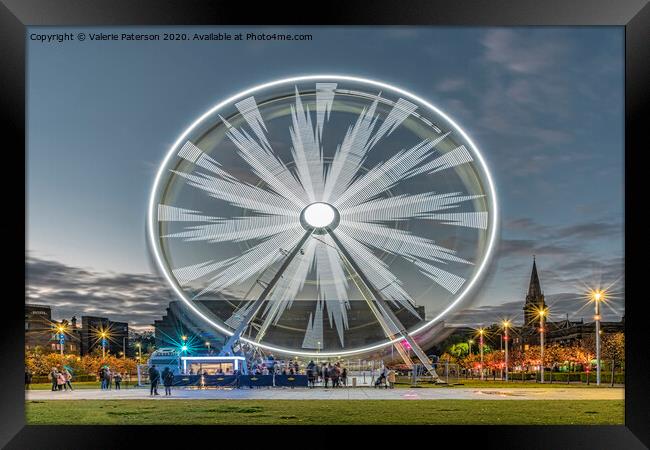 Ferris Wheel Dundee Framed Print by Valerie Paterson