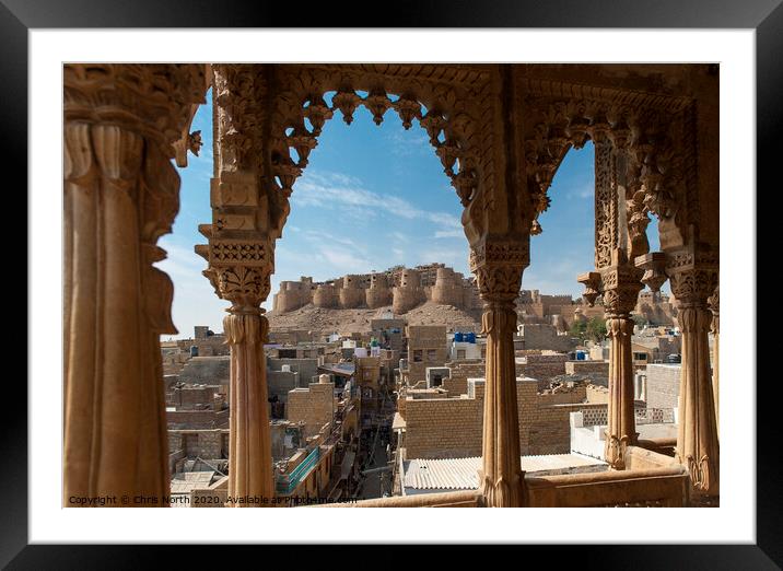 Jaisalmer Fort, India. Framed Mounted Print by Chris North