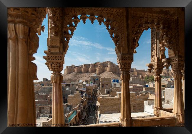 Jaisalmer Fort, India. Framed Print by Chris North