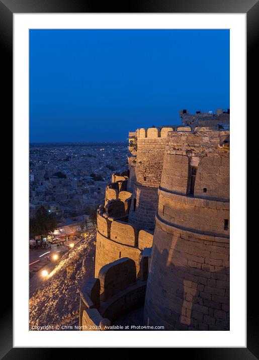 Jaisalmer Fort, India. Framed Mounted Print by Chris North