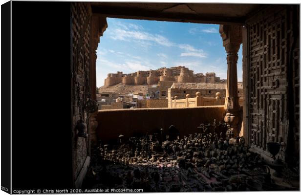 Jaisalmer Fort, India. Canvas Print by Chris North