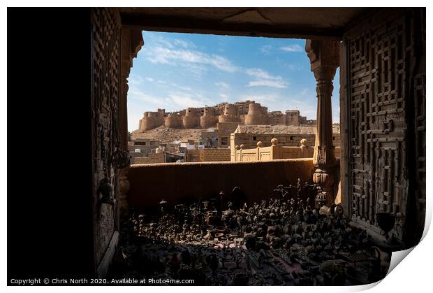 Jaisalmer Fort, India. Print by Chris North