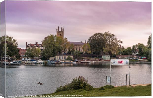 Hampton Church along the Thames River in London Canvas Print by KB Photo
