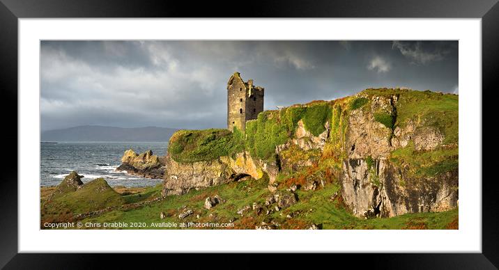 Gylen Castle, Kerrera Framed Mounted Print by Chris Drabble