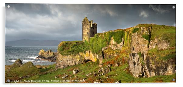 Gylen Castle, Kerrera Acrylic by Chris Drabble