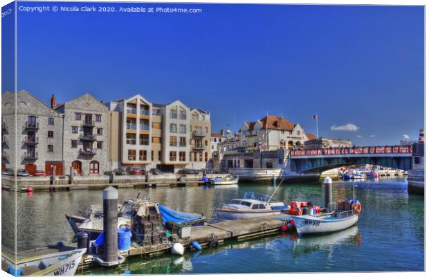 The Harbour In September Canvas Print by Nicola Clark