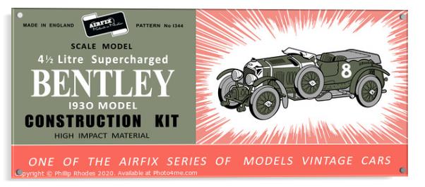 Airfix Bentley (licensed by Hornby) Acrylic by Phillip Rhodes