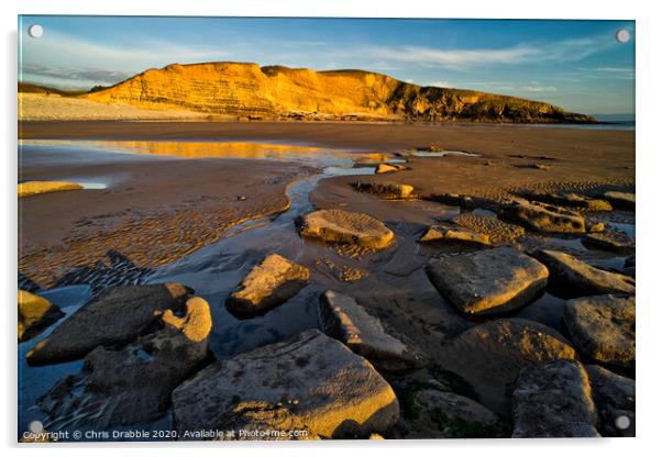Dunraven Bay Acrylic by Chris Drabble