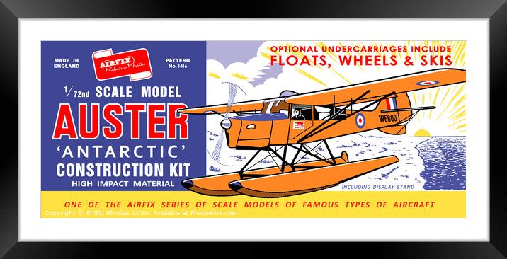 Airfix Auster (licensed by Hornby) Framed Mounted Print by Phillip Rhodes
