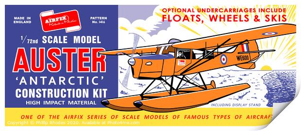 Airfix Auster (licensed by Hornby) Print by Phillip Rhodes