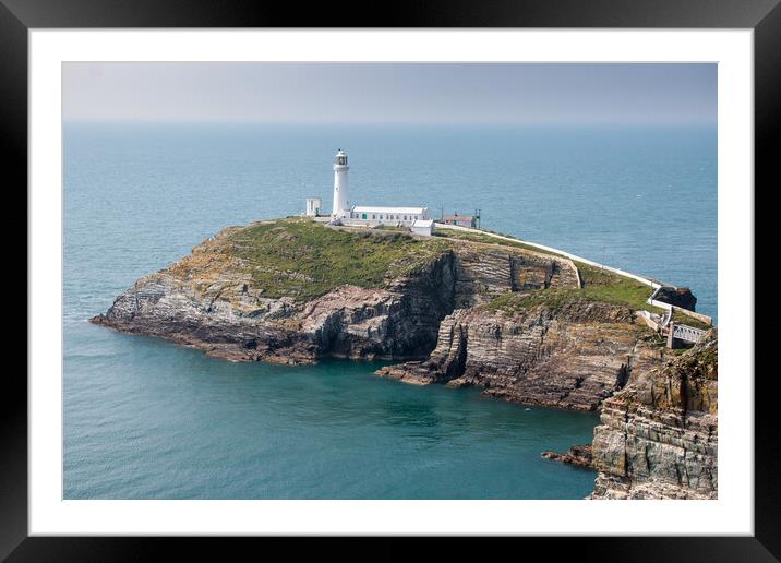 South Stack Lighthouse Framed Mounted Print by Wendy Williams CPAGB