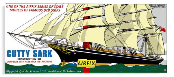 Airfix Cutty Sark (licensed by Hornby) Acrylic by Phillip Rhodes