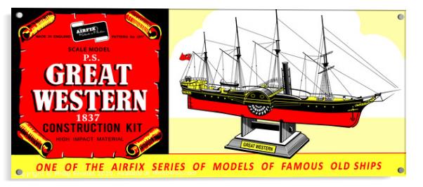 Airfix P.S. Great Western (licensed by Hornby) Acrylic by Phillip Rhodes