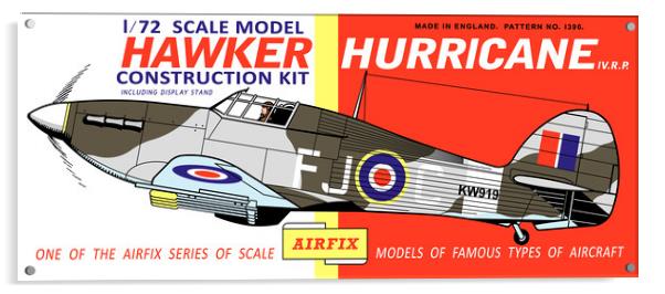 Airfix Hawker Hurricane (licensed by Hornby) Acrylic by Phillip Rhodes