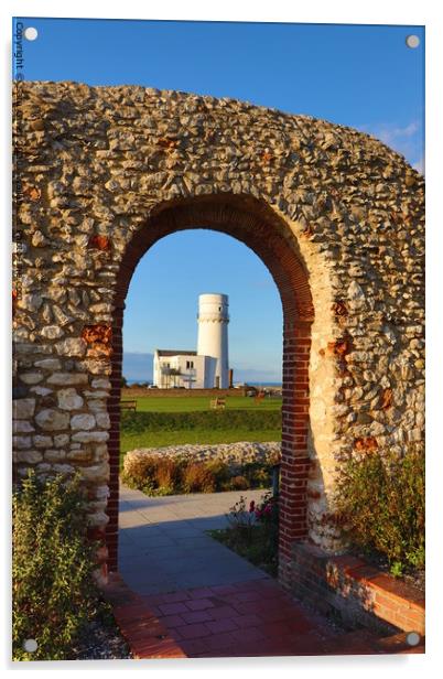 Hunstanton lighthouse  Acrylic by Sam Owen