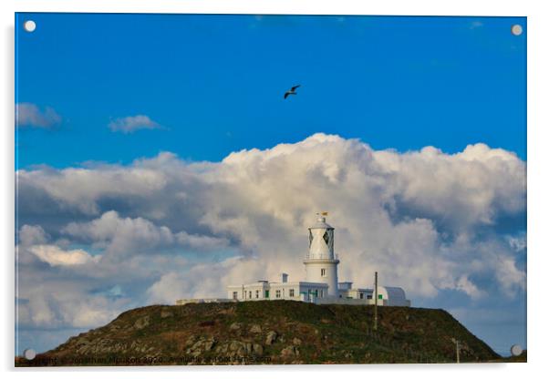 Strumble Head Lighthouse in Wales Acrylic by Jonathan Moulton