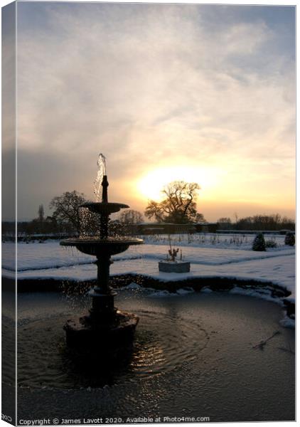 Cold Water Fountain Canvas Print by James Lavott