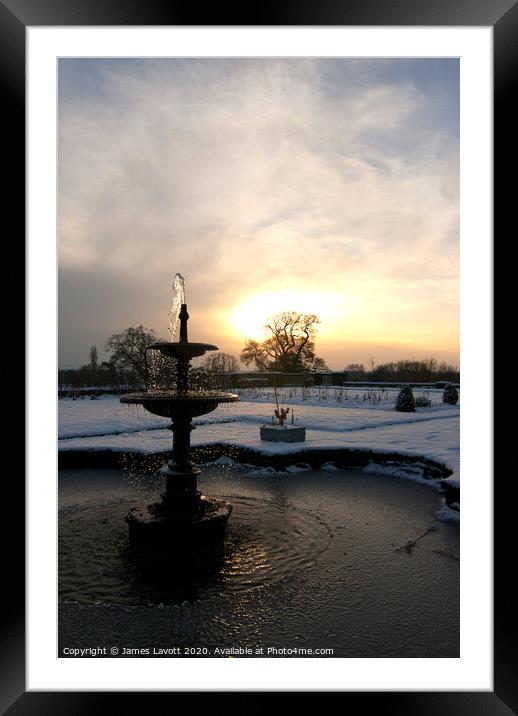 Cold Water Fountain Framed Mounted Print by James Lavott